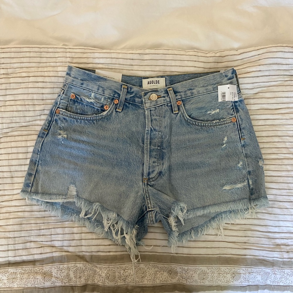 AGOLDE PARKER VINTAGE CUT OFF SHORTS